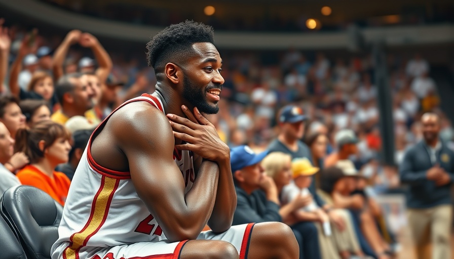 Important moment in sports: basketball player shares heartfelt moment with fan.
