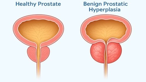 Benign Prostatic Hyperplasia is the name for a common prostate problem.