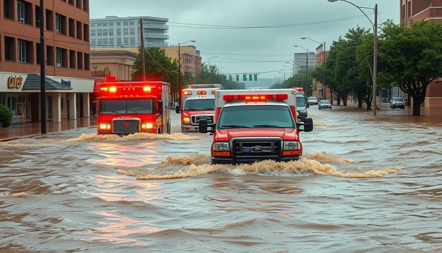 Emergency response during Texas floods with National Weather Service.
