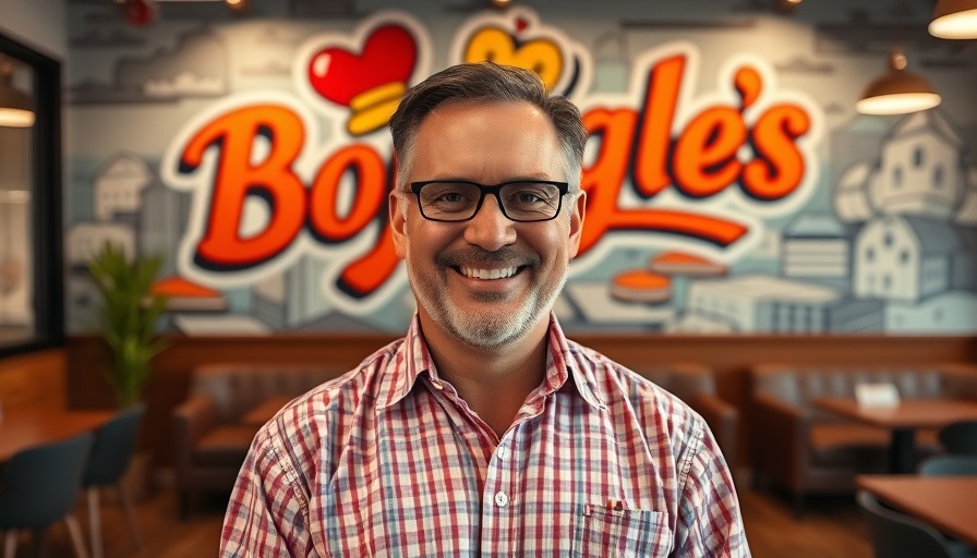 Business leader discusses Bojangles expansion strategy indoors.