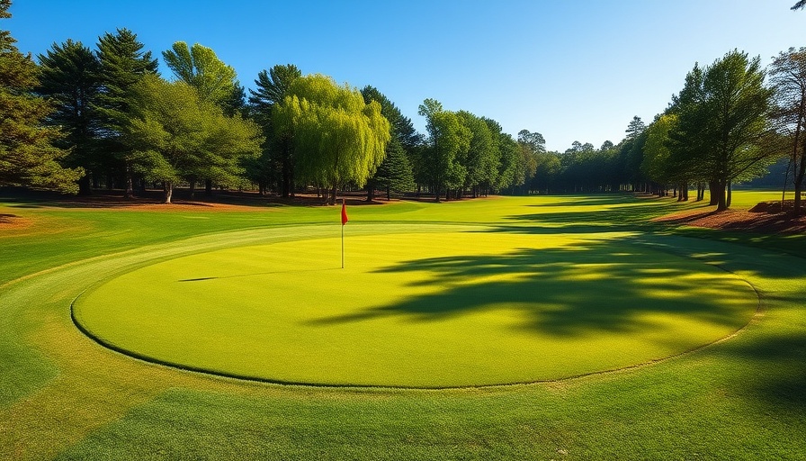 Lush golf course under sunlight, perfect for short courses at country clubs.
