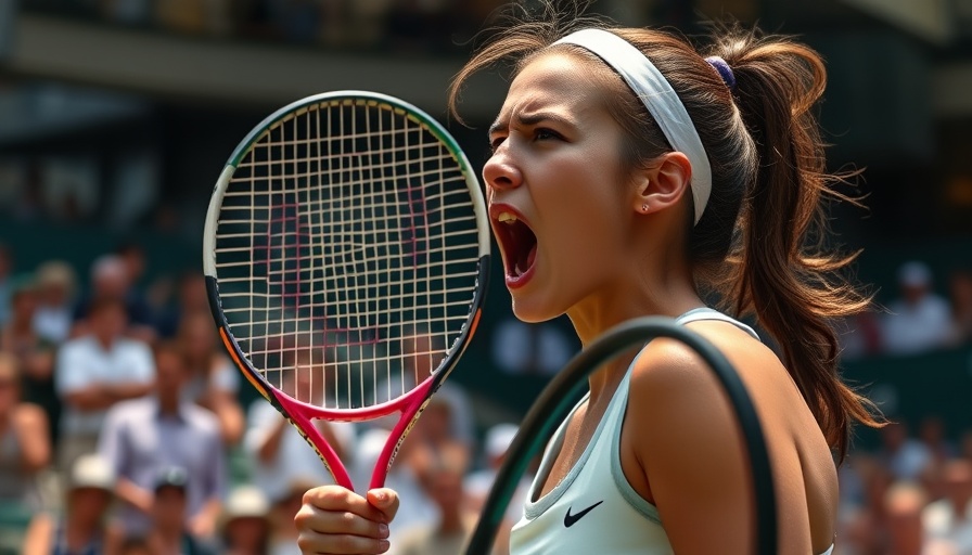 Intense match at Wimbledon, showcasing competitive spirit.