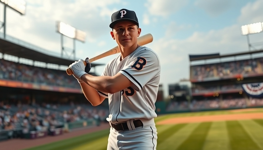 Nolan Schanuel prepares for a swing during a baseball game.