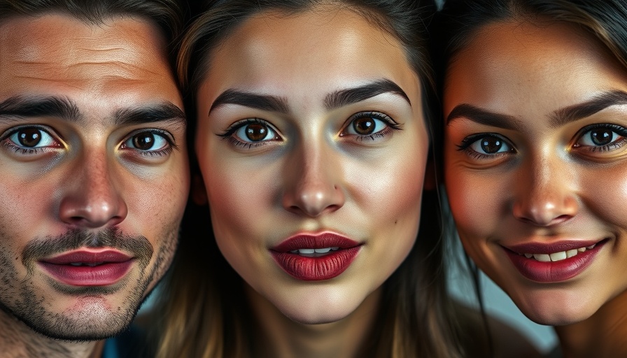 Close-up of three people with engaged expressions, national political news.