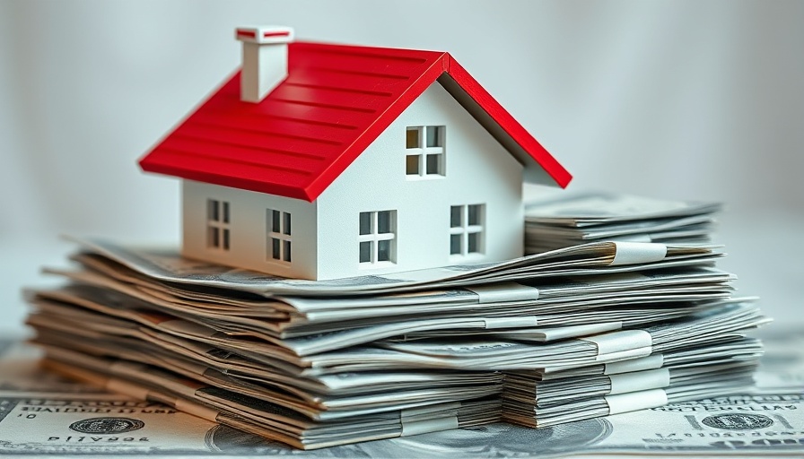 Miniature house surrounded by money, symbolizing no-closing-cost HELOCs.
