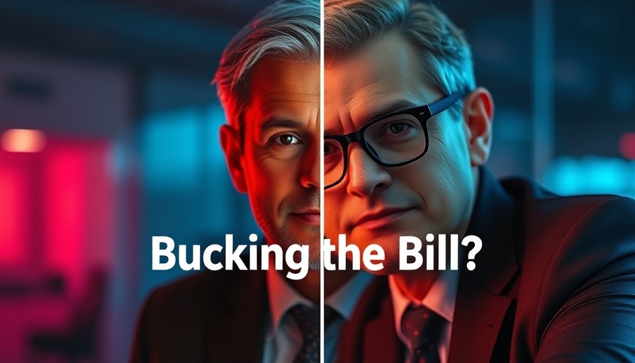 Graphic split image on a potential controversial bill.