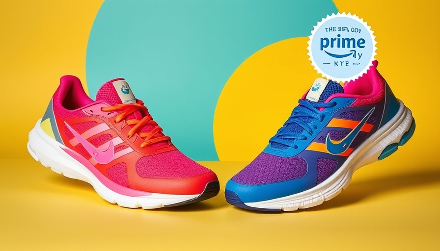 Prime Day sneaker deals featuring vibrant athletic shoes.