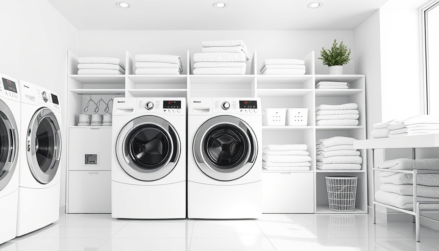 Modern laundry setup for same-day laundry service Dallas.