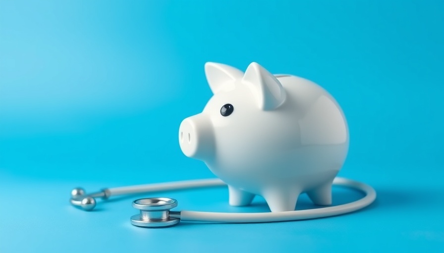 Stethoscope and piggy bank symbolize digital health funding.