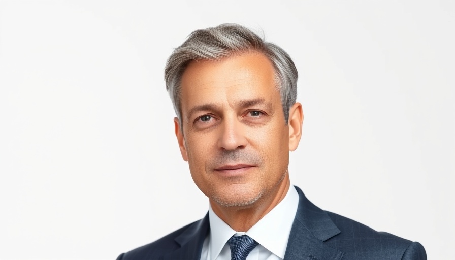 Houston business news portrait of a businessman in a suit.