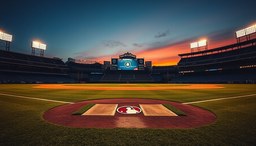 Round Rock Express stadium at sunset with illuminated field.