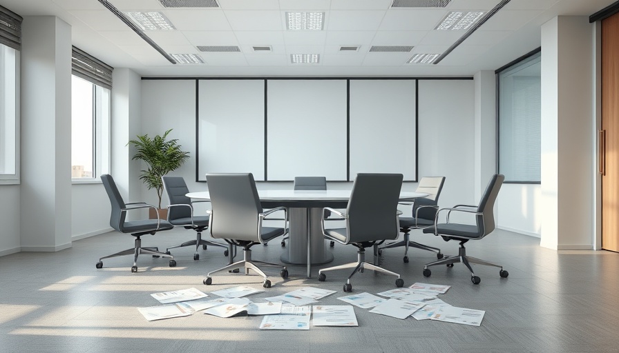 Empty conference room reflecting budget cuts at National Weather Service.