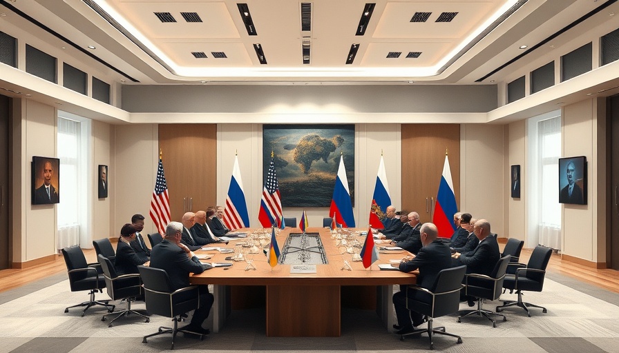 Diplomatic meeting showcasing U.S.-Russia relations, officials seated.