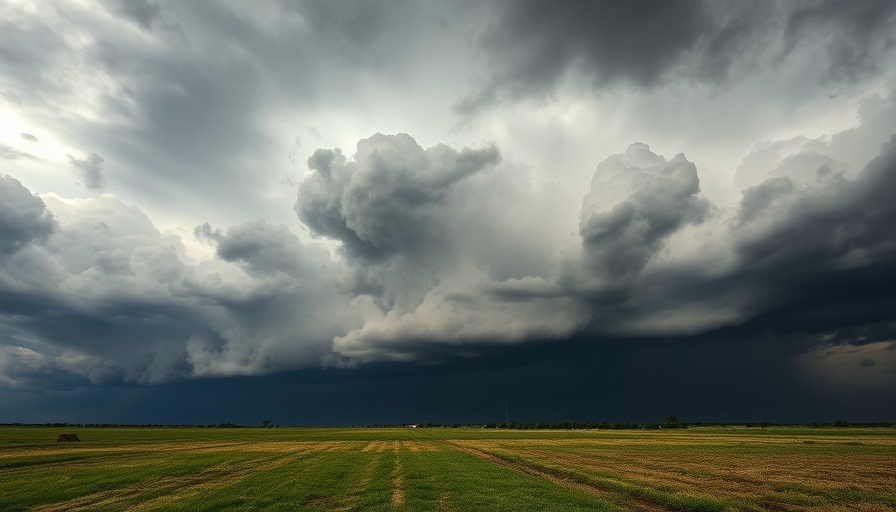 Texas landscape under stormy sky symbolizing National Weather Service cuts.