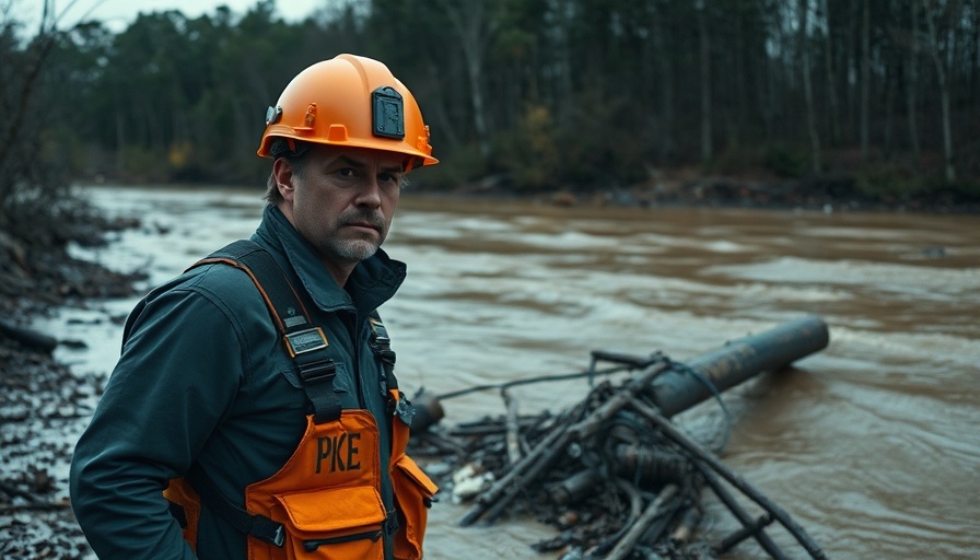 Rescue team assessing flooding damage, breaking US news.