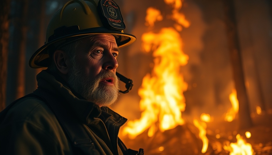 Idaho Roadless Rule and Fire Prevention: firefighter battles forest flames.