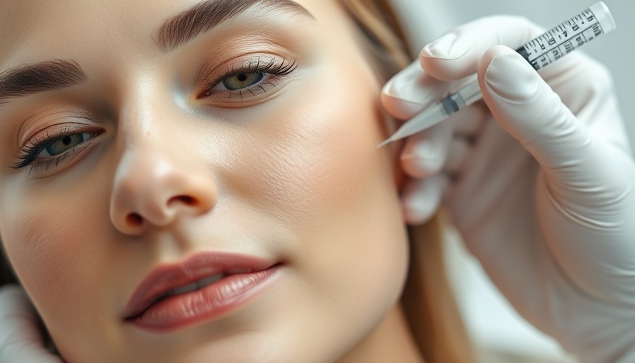 Dermal filler injection for skin health in a clinical setting.
