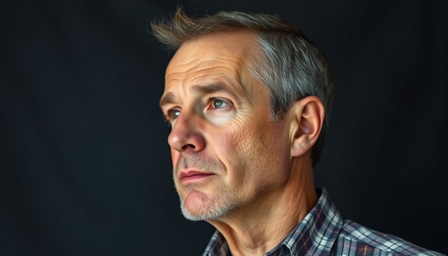 Contemplative mature man improving sleep habits.