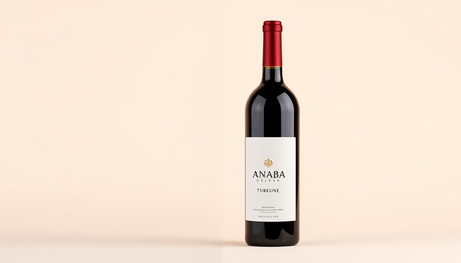 Anaba Rhône-Style Red Blend bottle against a neutral background.