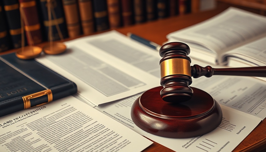 Legal documents and gavel, birthright citizenship ban design