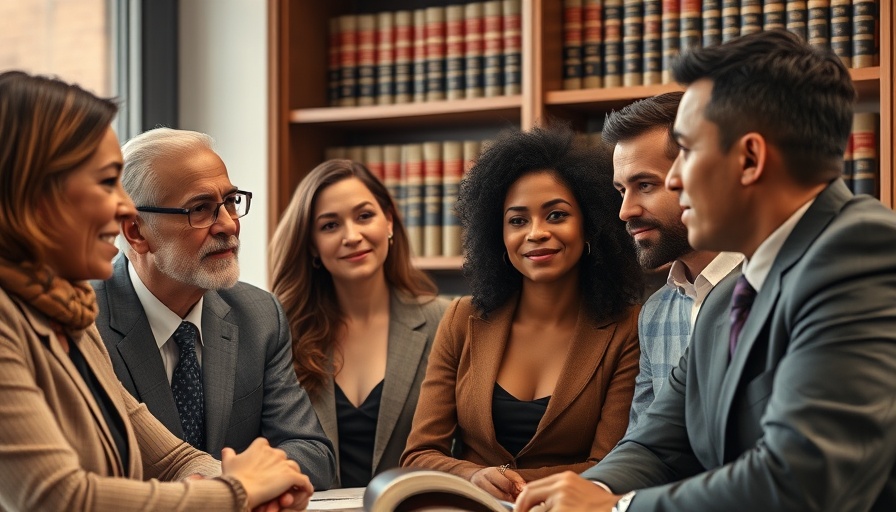 Discussion on birthright citizenship class actions in legal office setting.