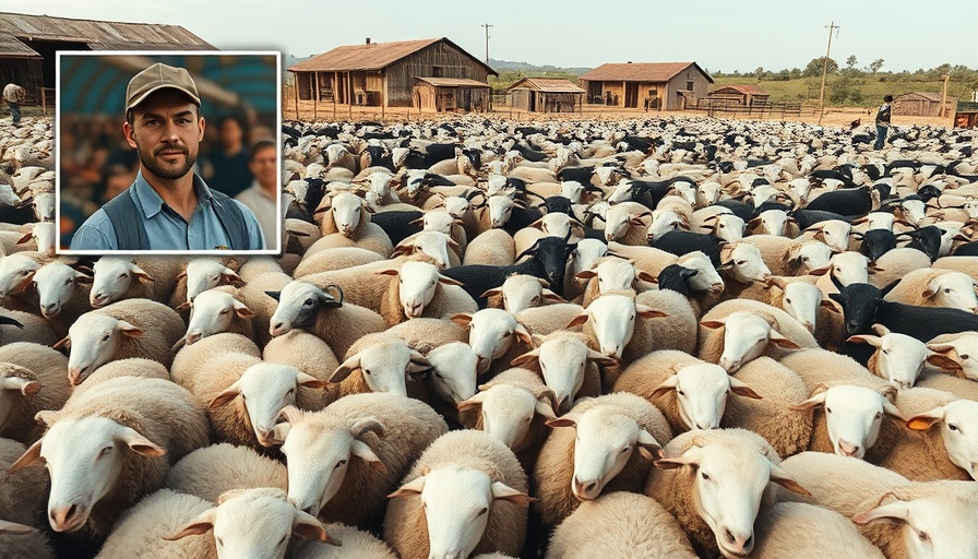 Sheep flock and agricultural workers highlight Trump's border policies labor shortages.