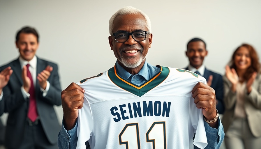 Charismatic man with sports jersey during Red Sox winning streak.