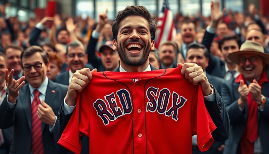 Trump with Red Sox jersey showcasing winning streak.