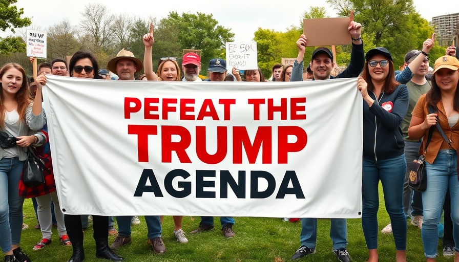 Turning Point USA Student Action Summit Protests group holding banner.