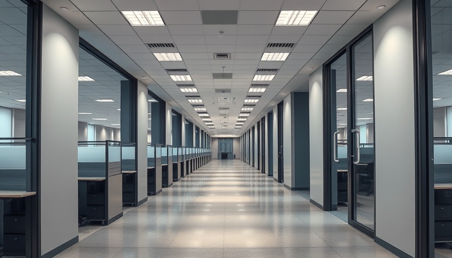 Empty office cubicles indicating Indeed layoffs news.