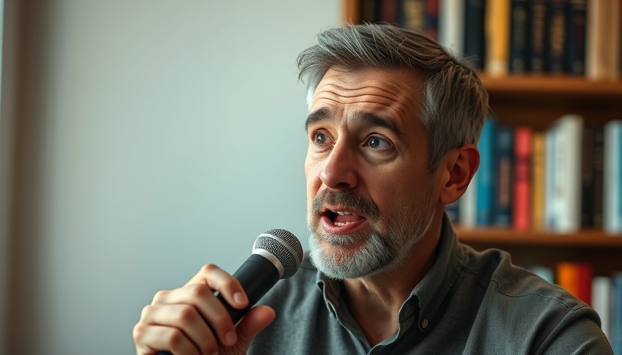 Middle-aged man discussing ways to boost vitamin D daily indoors.