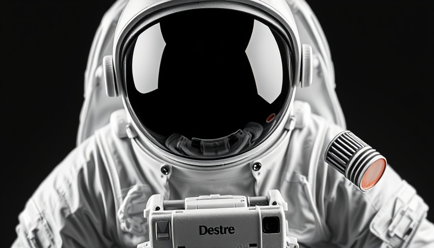 Astronaut in a white suit with reflective helmet, Houston business news.