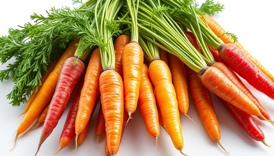 Vibrant carrots showcasing nutrition and mental health.
