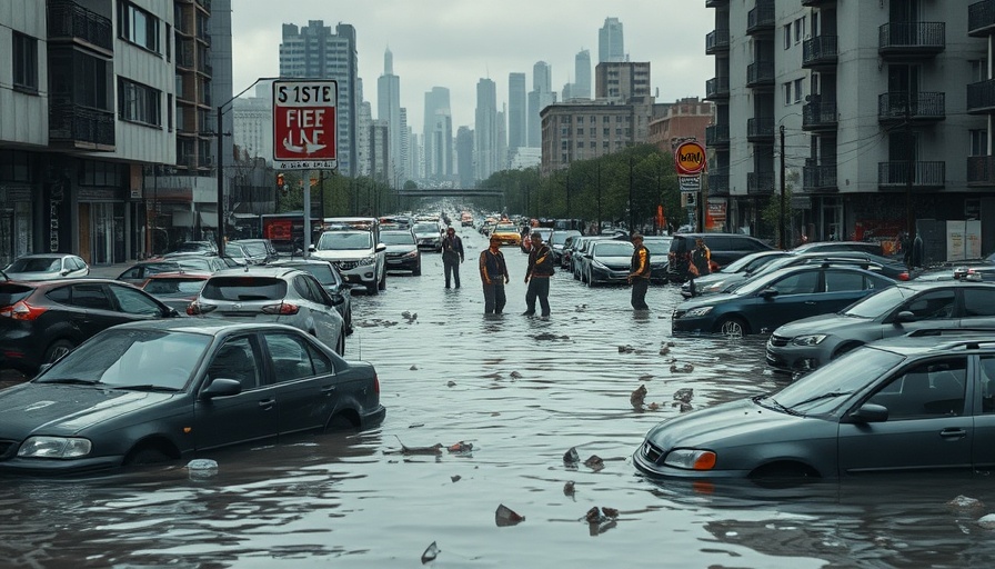 Flood conditions stall search for Texas flood victims, emergency response muted under cloudy skies.