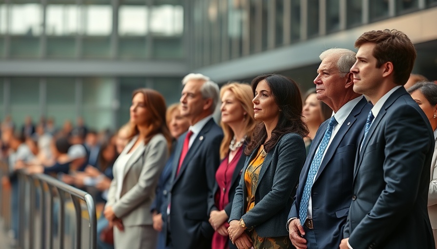 National news figures attending a public event in a formal setting.