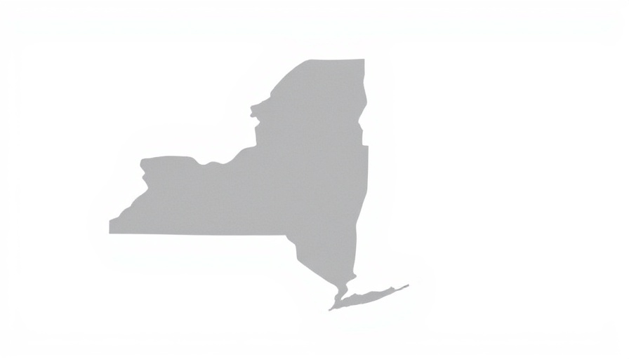 Abstract grayscale map of New York, minimalistic design.