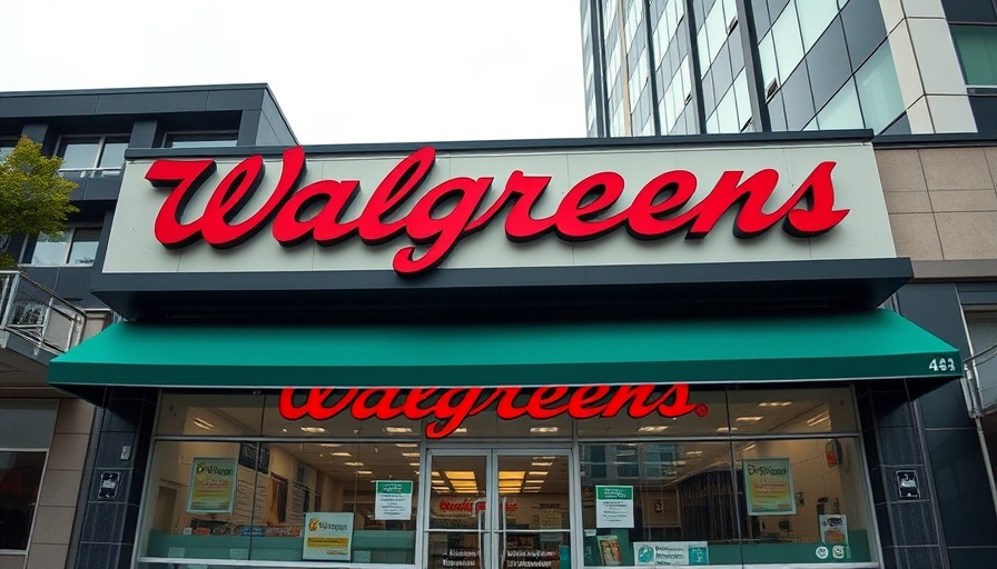 Exterior view of Walgreens store before Sycamore acquisition.