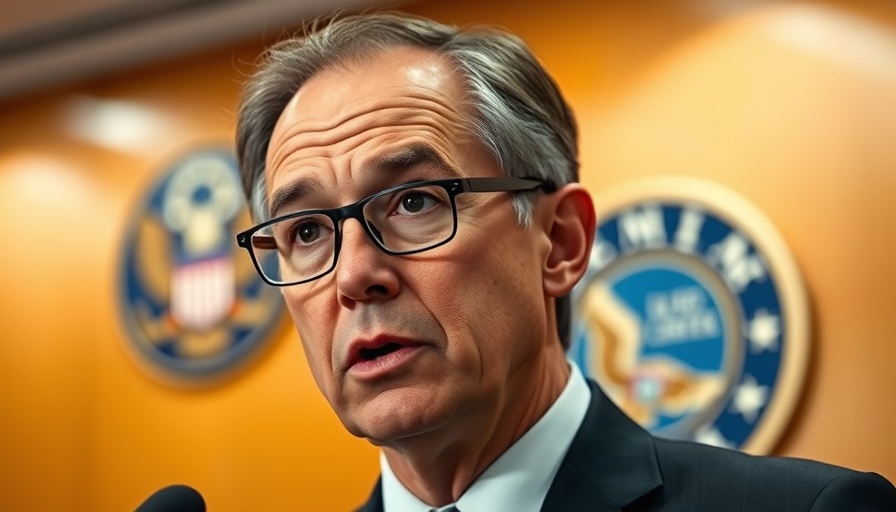 Focused man speaking during La Marque political scandal press conference.