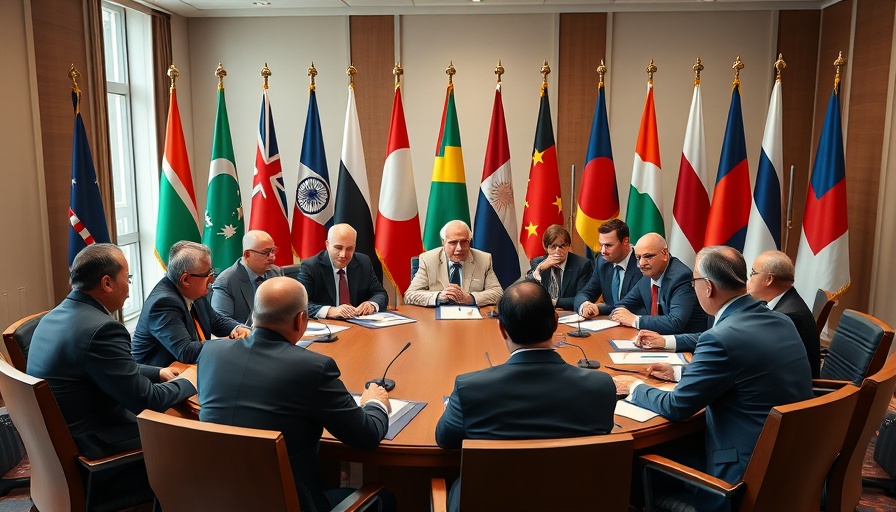 Transatlantic Quad Foreign Ministers Discussion at a conference table.