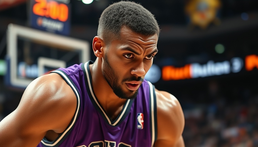 Coaches in today's NBA: Basketball player focused during a game.