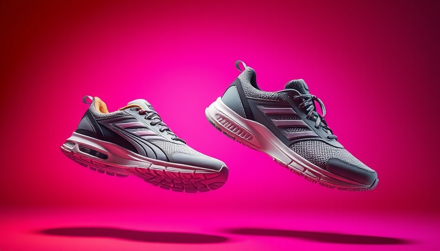 Stylish shoes for back pain relief, vibrant design.