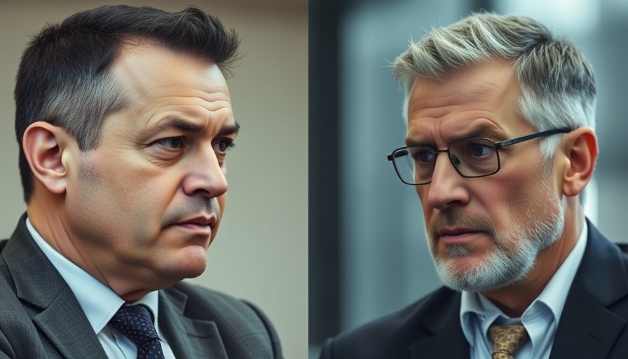 Two men discussing success in U.S. diplomacy, serious expressions.