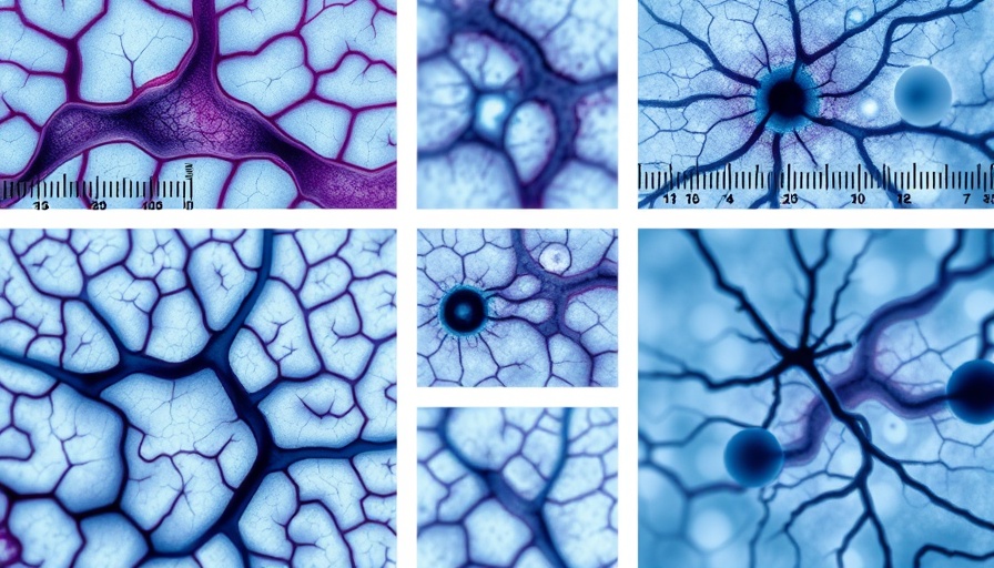 Microscopic images of brain tissue highlighting blood flow in Alzheimer's research.