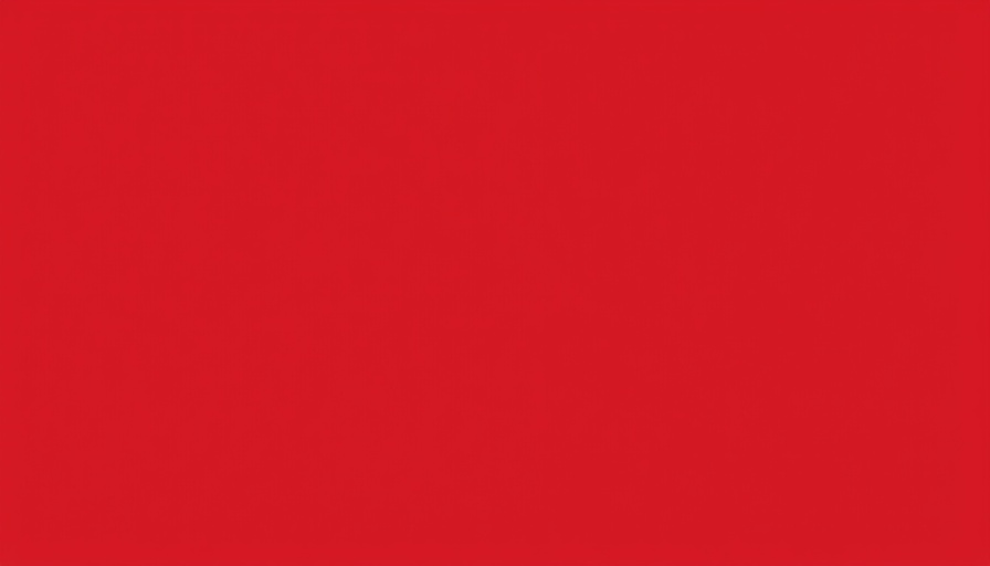 Solid red background with no details or textures