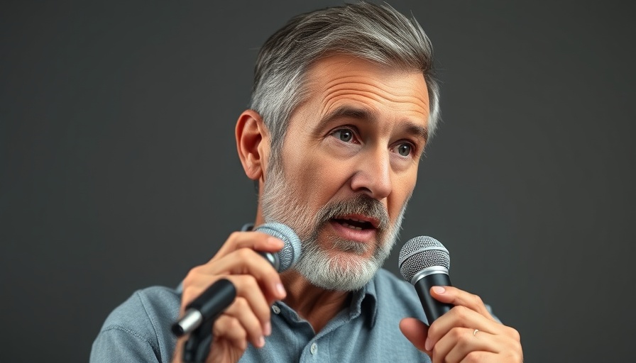 Mature man discussing 3 worst foods for your skin, focused expression.