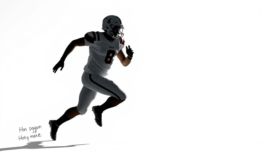 Silhouette of an Oklahoma football quarterback in action.