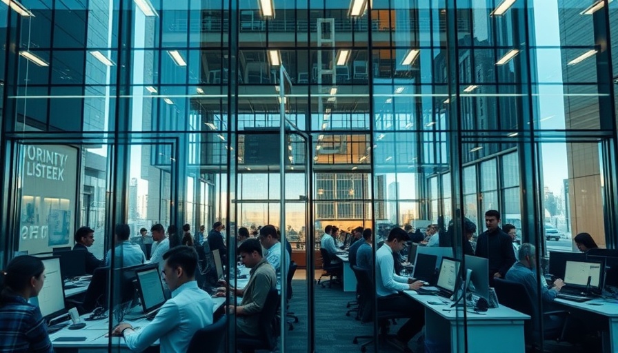 Office building interior representing Houston business news.