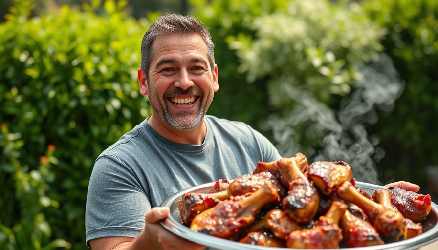 Health insights on the carnivore diet showing a man with a large platter of meat.