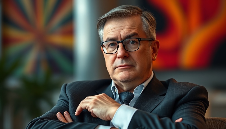 Thoughtful expression of a middle-aged man in a studio setting, CBS ending Stephen Colbert late show.
