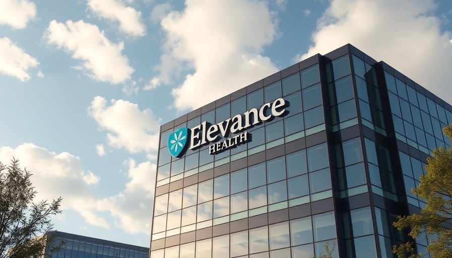 Elevance Health building under a blue sky.